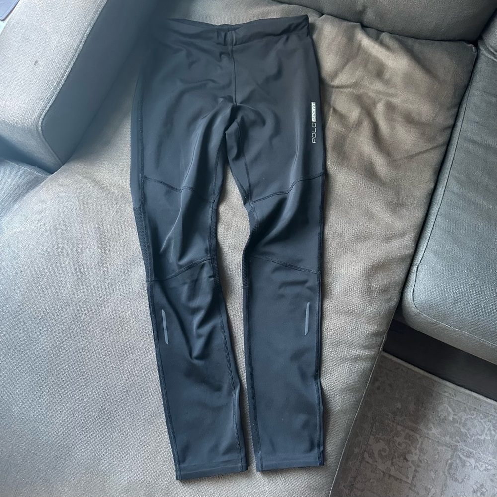 Polo Sport Leggings, Zipper Pocket, Back of Knee Breathability, Medium